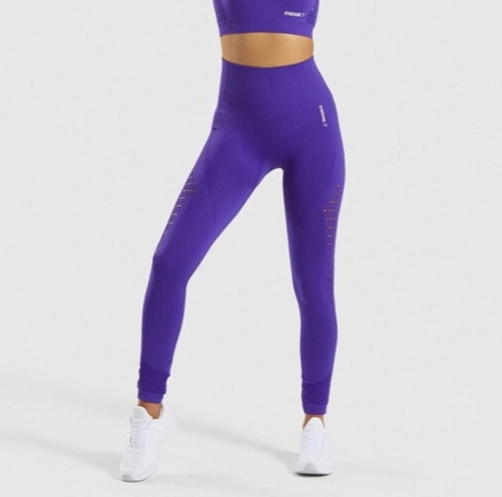 Gymshark Energy Seamless Leggings in Vibrant Purple